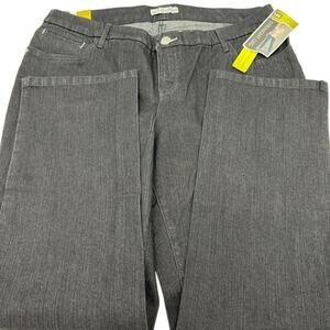 Lee Women's 18W Medium Straight Leg Stretch Black Studio Collection Jeans NWT